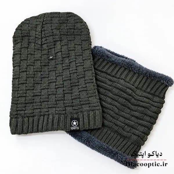 شال و کلاه مردانه خزدار رینگی مدل شیطونی کد 1196 — تصویر ۲