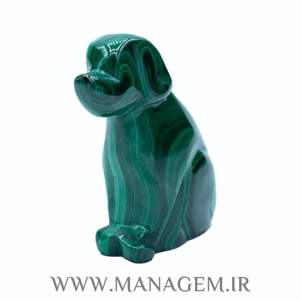 مجسمه سگ مالاکیت