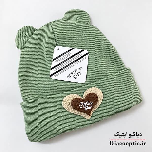 کلاه تک نوزادی خزدار تریکو کش بافت عروسکی کد 1250 — تصویر ۸