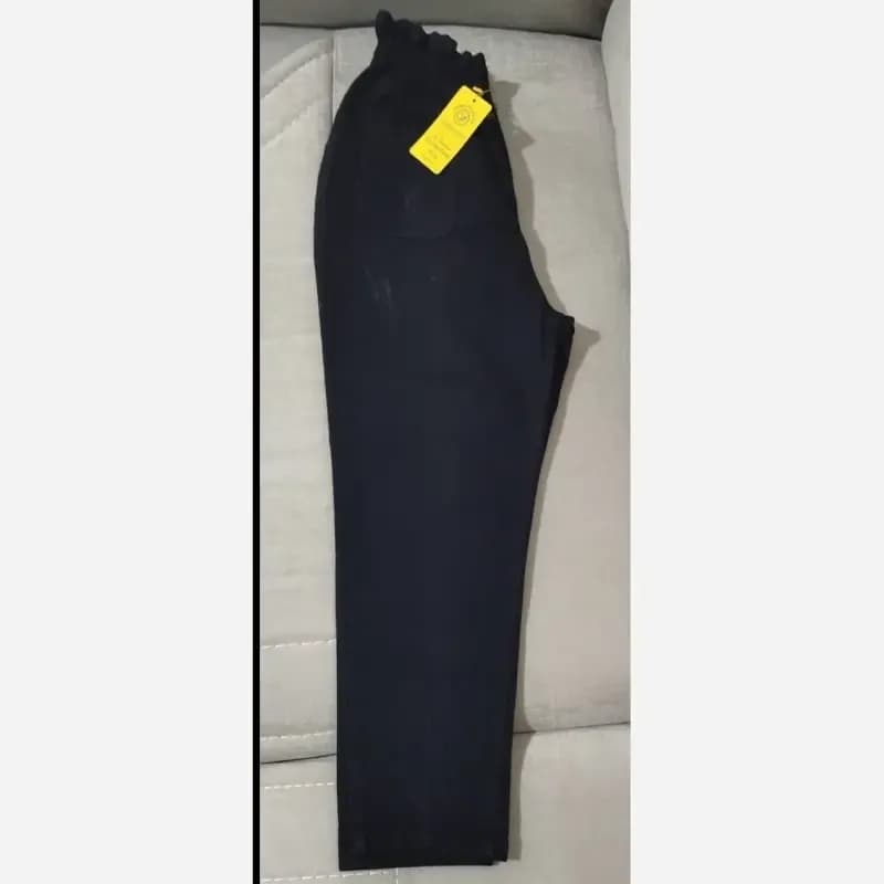 شلوار مام فیت جین کمر هویچی قد 90 رنگ برفی و مشکی سایز 38 تا 44 — تصویر ۵