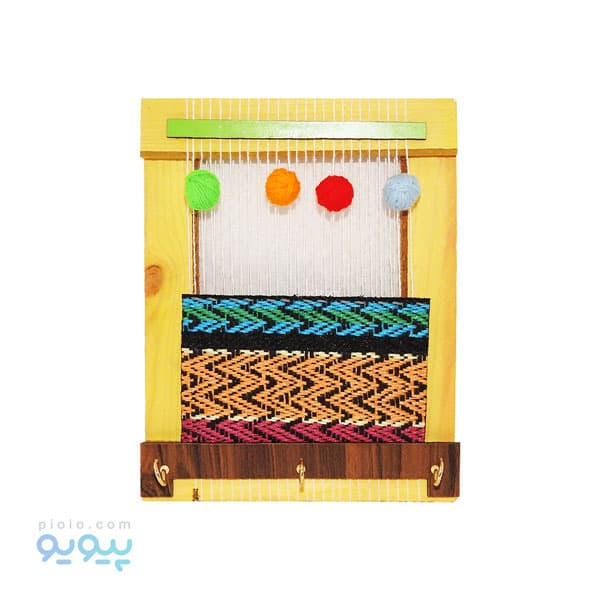 جاکلیدی چوبی طرح دار قالی