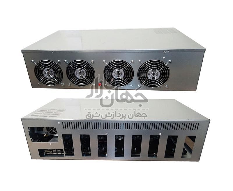 سیستم اماده کامل ریگ ماینینگ با 8 اسلات کارت گرافیک