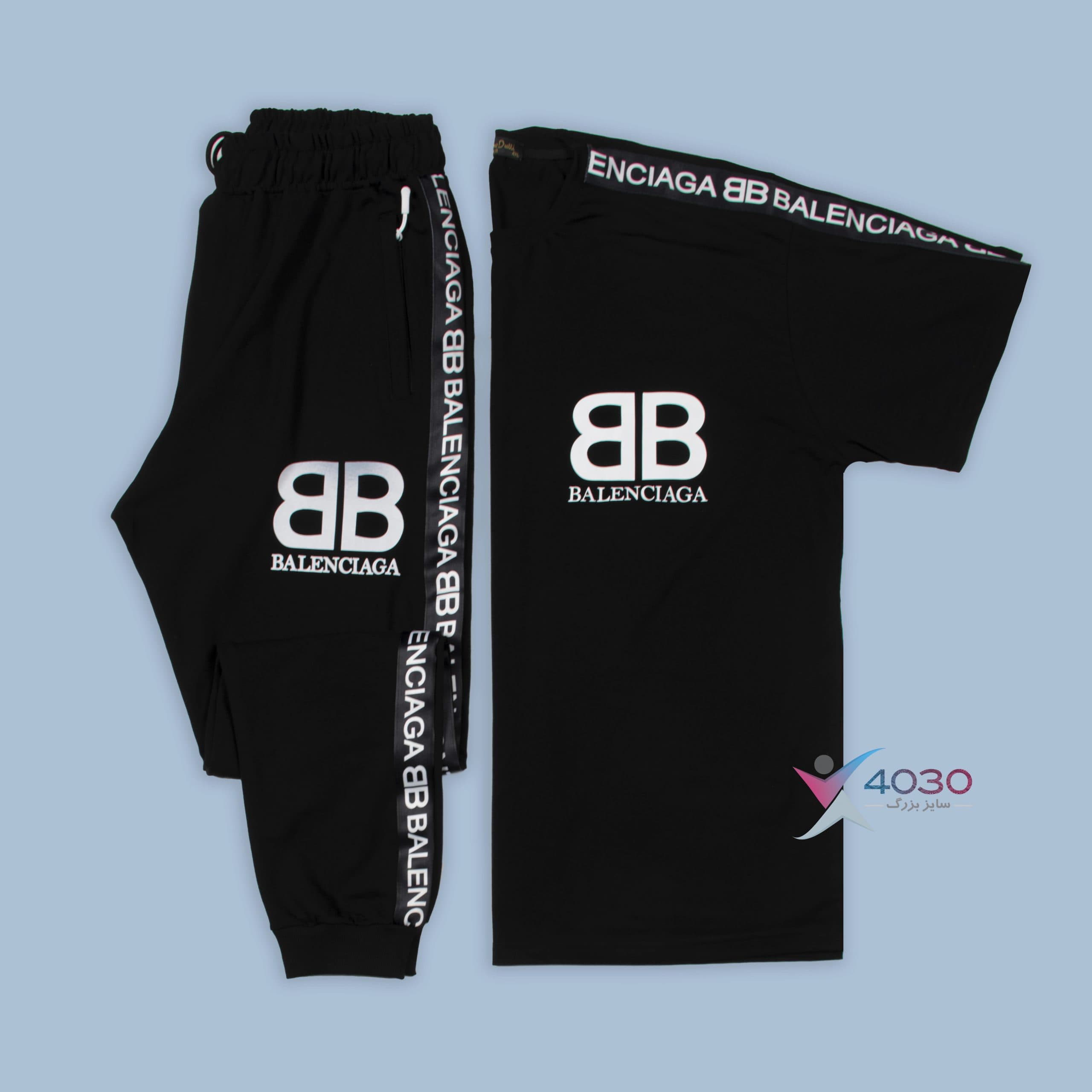 ست تیشرت و شلوار بالنسیاگا BALENCIAGA سایزبزرگ ( 8101 )