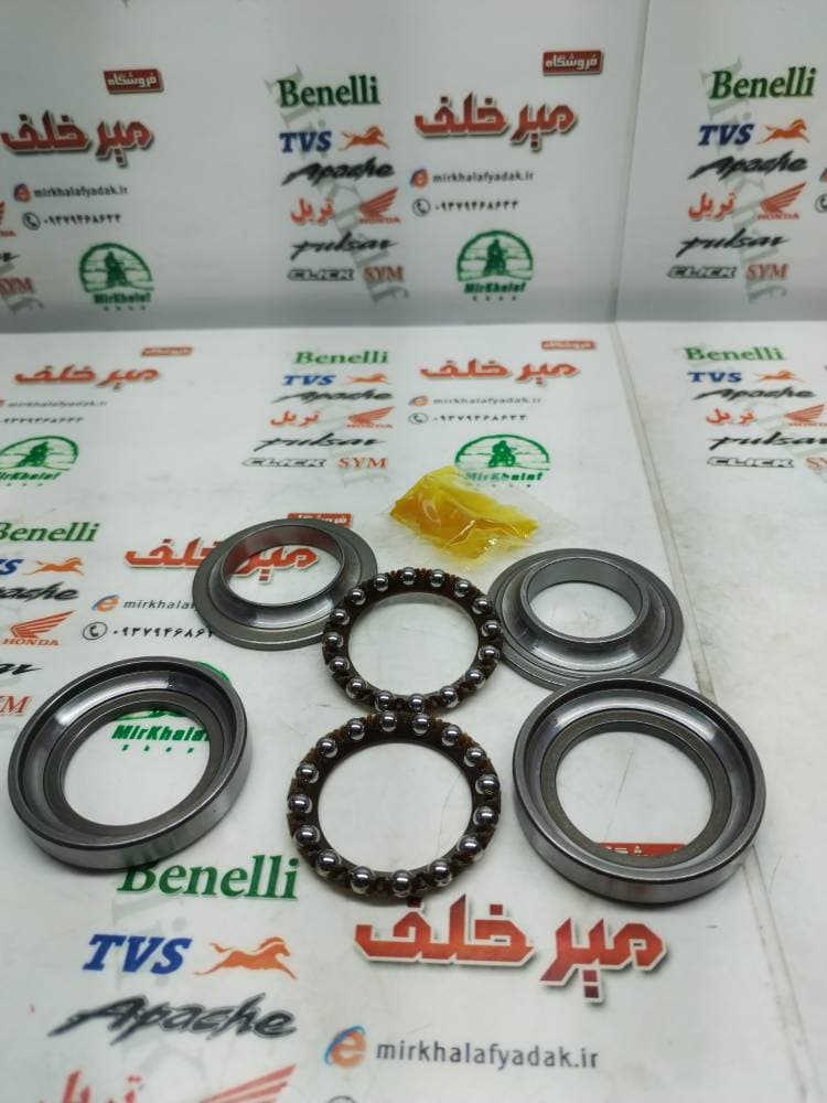 کاسه ساچمه (کنس) فرمان موتور باکسر (بوکسر) 150 و پالس 180 ug3 (دارای هندل) و ls 135 ال اس و طرح بوکسر kld هندی