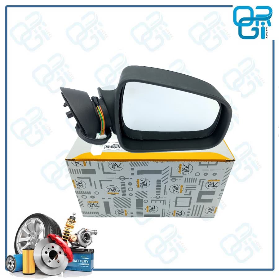 آینه برقی راست ساندرو نقره ای نیکو