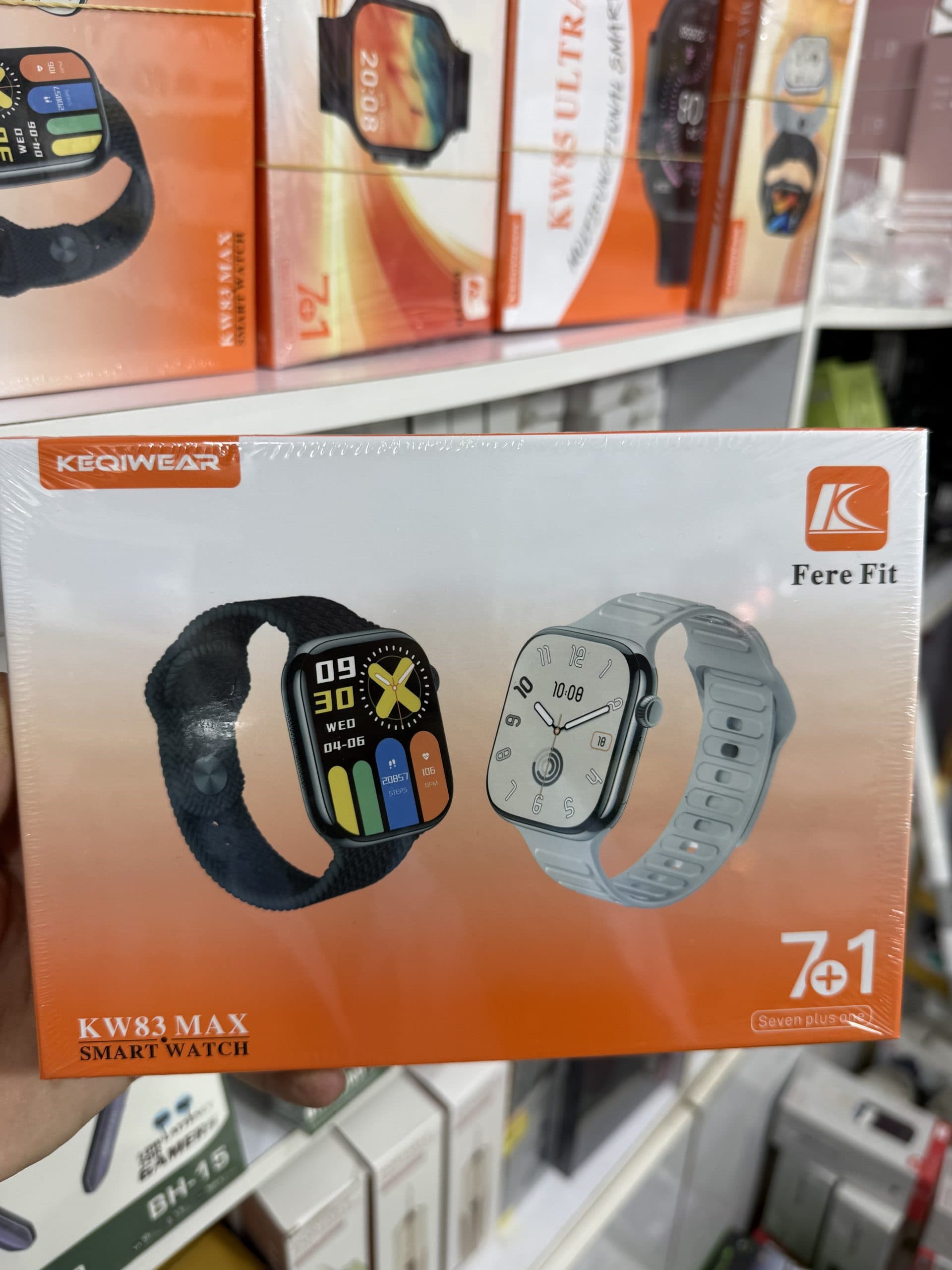 ساعت هوشمند KEQIWEAR مدل KW83 MAX با نمایشگر لمسی و اتصال به اپلیکیشن Fere Fit اورجینال (عمده و تک)