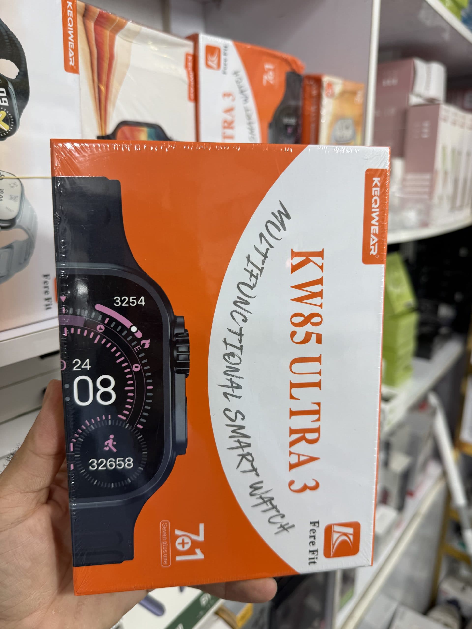ساعت هوشمند KEQIWEAR مدل KW85 ULTRA 3 با نمایشگر لمسی و اتصال به اپلیکیشن Fere Fit اورجینال (عمده و تک)