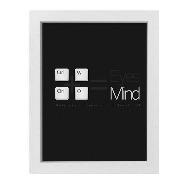 تابلو طرح برنامه نویسی مدل Close Eyes Open Mind
