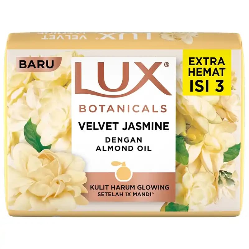 صابون لوکس گل یاس و روغن بادام Lux Botanicals Velvet Jasmine حجم 85 گرمی