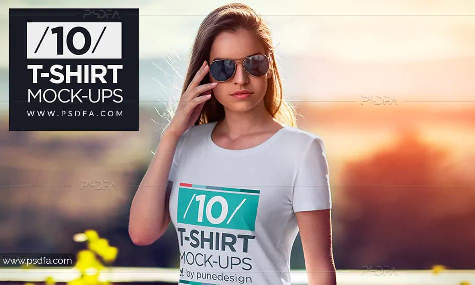 موکاپ تیشرت زنانه و دخترانه با فرمت PSD برای فتوشاپ