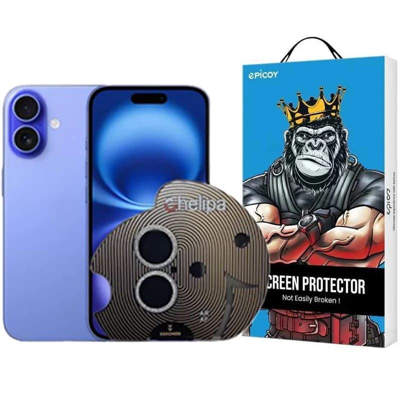 محافظ لنز دوربین اپیکوی مدل Chelipa Shine مناسب برای گوشی موبایل اپل iPhone 16 / 16 Plus