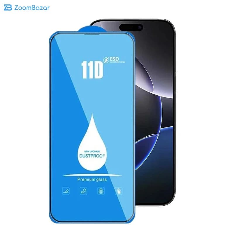گلس 11D اپیکوی مدل Blue ESD مناسب برای گوشی موبایل اپل iPhone 17 Pro Max — تصویر ۲