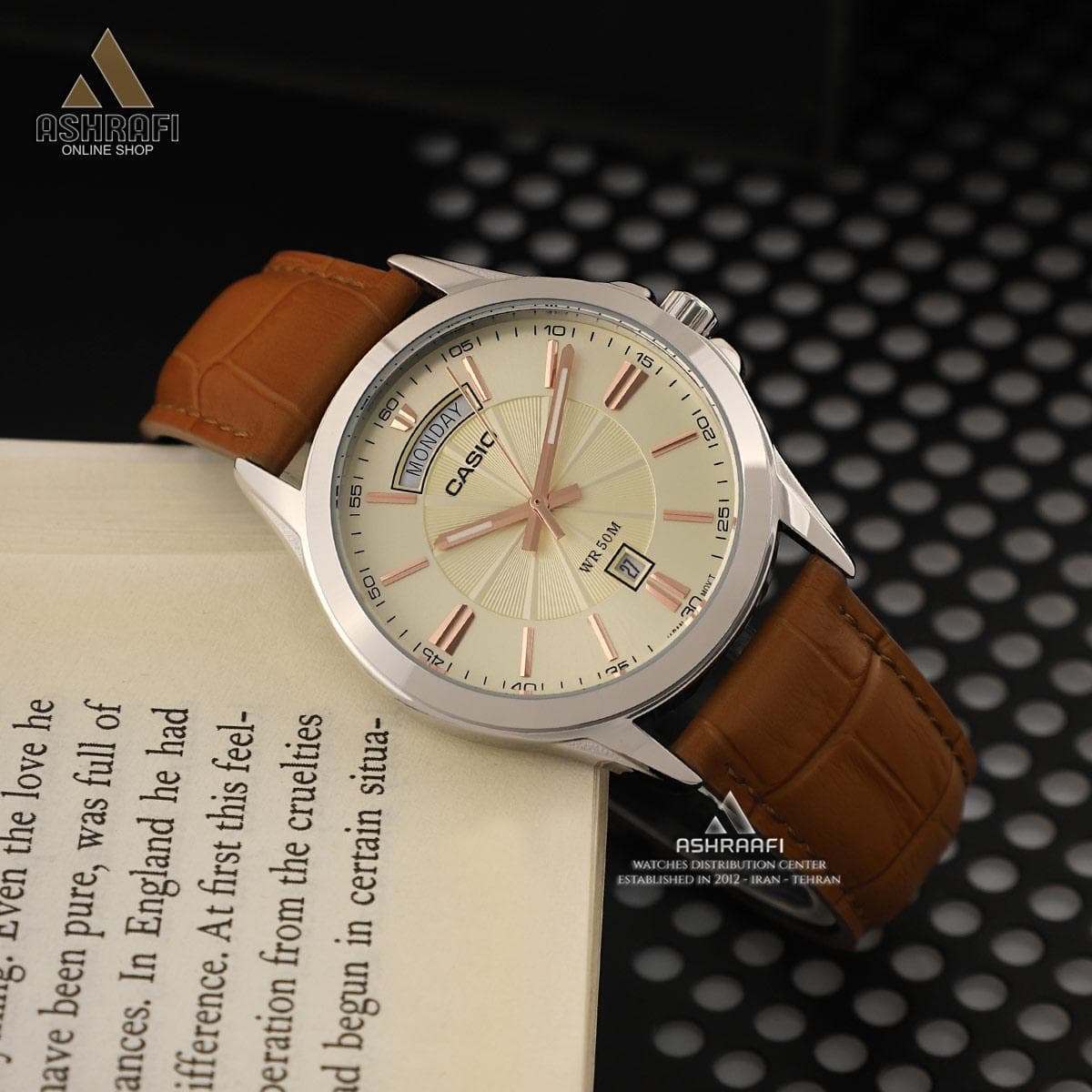 ساعت کاسیو اورجینال بند چرمی Casio MTP-1381L-9AV — تصویر ۳