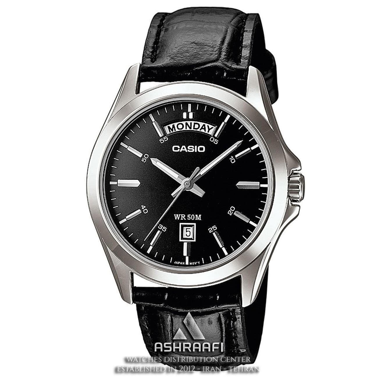 ساعت کاسیو اورجینال بند چرمی Casio MTP-1370L-1A
