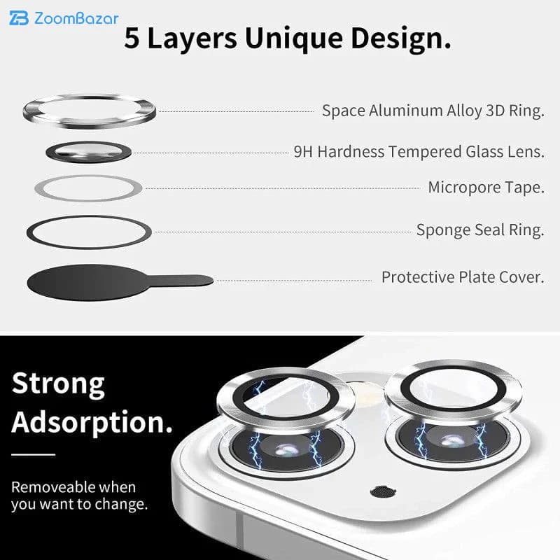 محافظ لنز دوربین اپیکوی مدل S Plus Lens مناسب برای گوشی موبایل اپل iPhone 17 — تصویر ۸