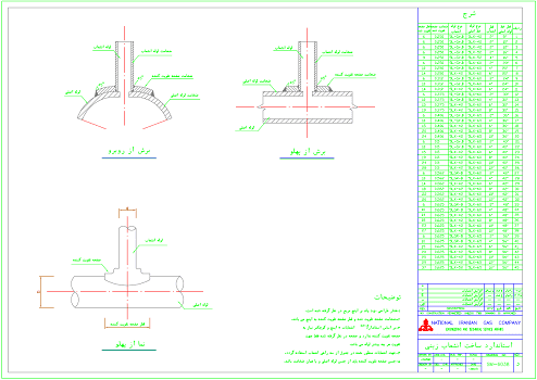 SC – پکیج نقشه های تیپ شرکت ملی گاز ایران با فرمت DWG