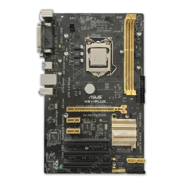 باندل مادربرد ایسوس ASUS H81 Plus + i3 4160 استوک