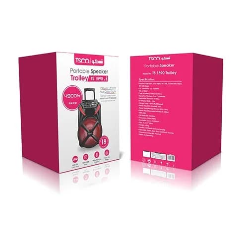 اسپیکر چمدانی تسکو | Tsco TS 1890 | 30W — تصویر ۵