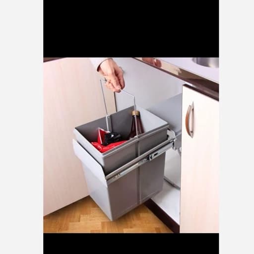 سطل زباله ریلی 24لیتری کامنا مدل 13144797