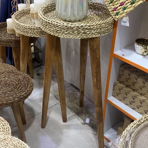 میز دکوری حصیری ارتفاع 60 کامنا مدل 13153024