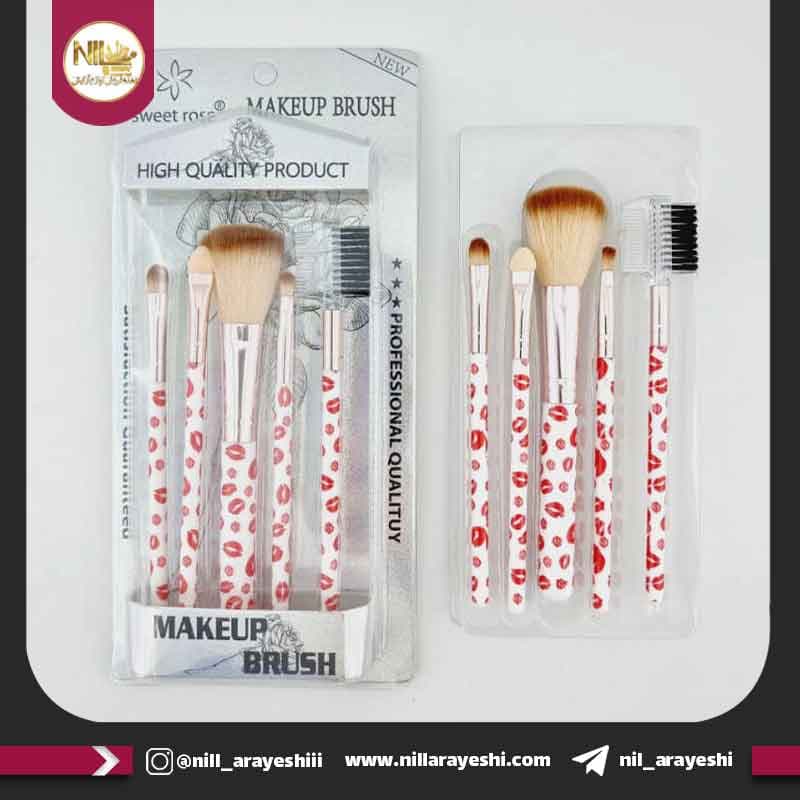 ست براش پنج تیکه سوییت رز کد 8428