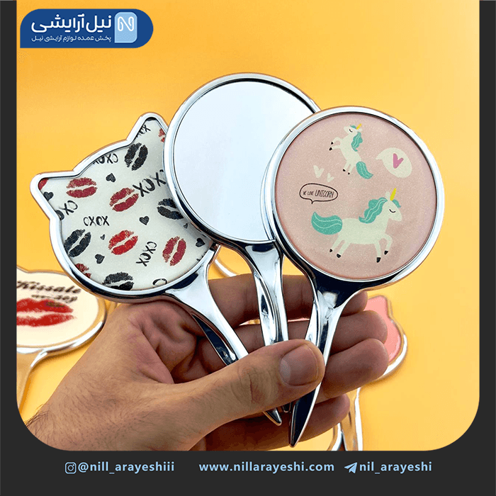 آیینه دسته دار فانتزی