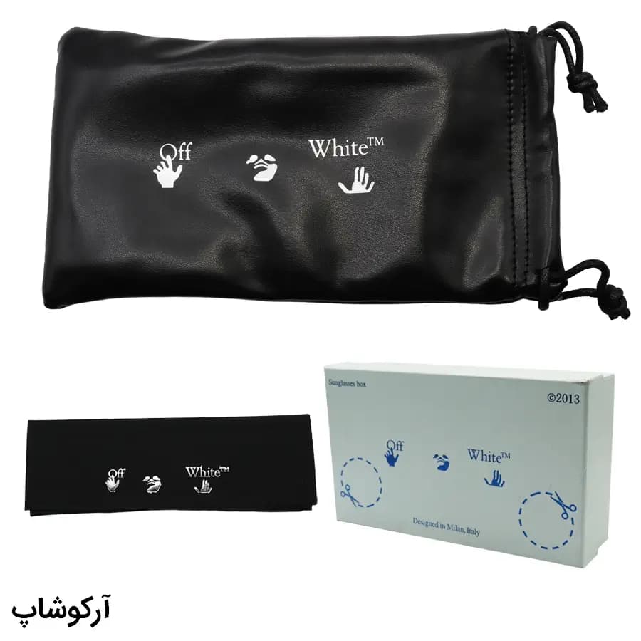 پک اورجینال عینک برند آف وایت (OFF-WHITE) با تمام تجهیزات مدل 993149