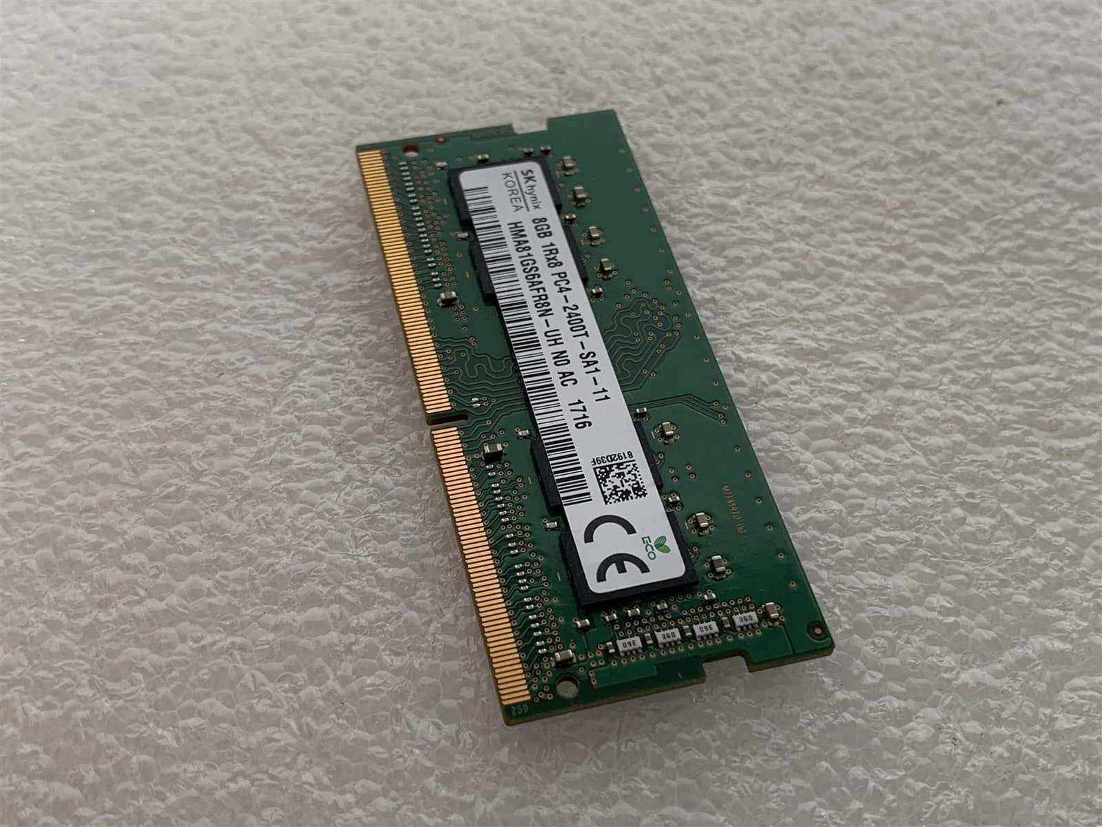 رم لپ‌تاپ DDR4 SK Hynix مدل HMA81GS6AFR8N ظرفیت 8GB فرکانس 2400MHz تک کانال نوع ماژول SO-DIMM ساخت کره — تصویر ۳