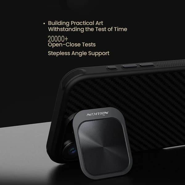 قاب کربنی مگنتی کمرا استند iPhone 16 Pro Max مارک نیلکین مدل CarboProp Magnetic — تصویر ۶