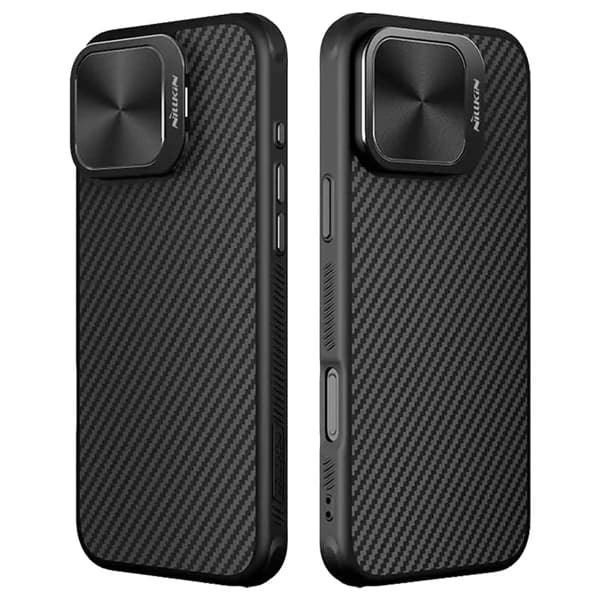 قاب کربنی مگنتی کمرا استند iPhone 16 Pro Max مارک نیلکین مدل CarboProp Magnetic — تصویر ۳