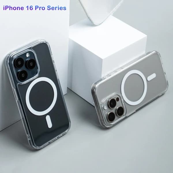 قاب کریستالی شفاف مگ سیف iPhone 16 Pro Max — تصویر ۴