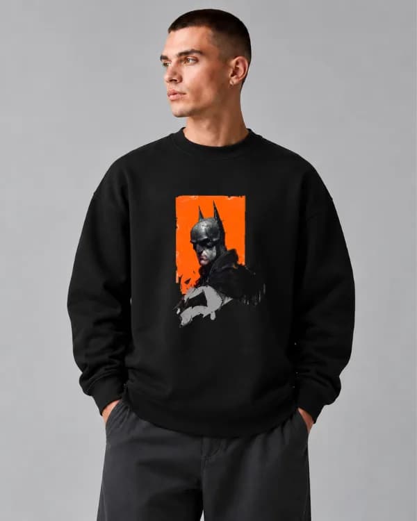 دورس مشکی طرح پرتره رئالیستی ابرقهرمان بتمن | استایل Dark Knight Painterly Art