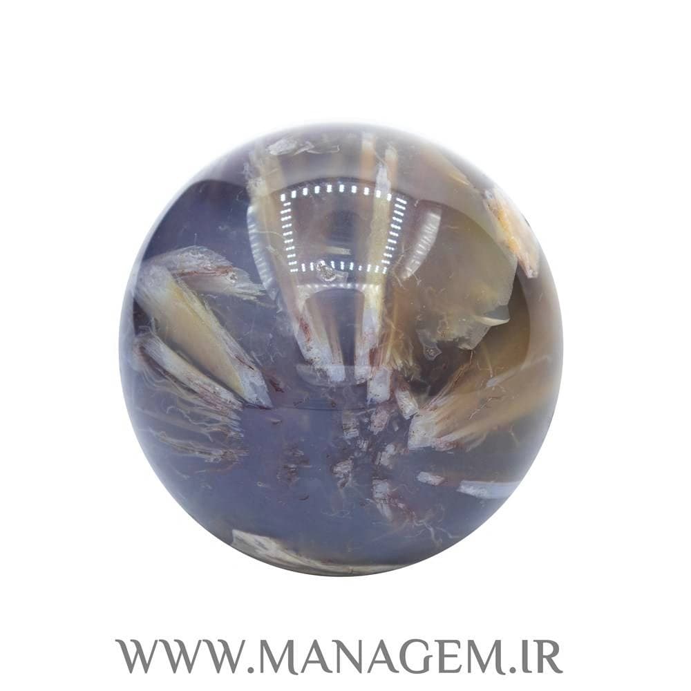 گوی سنگ عقیق شکوفه