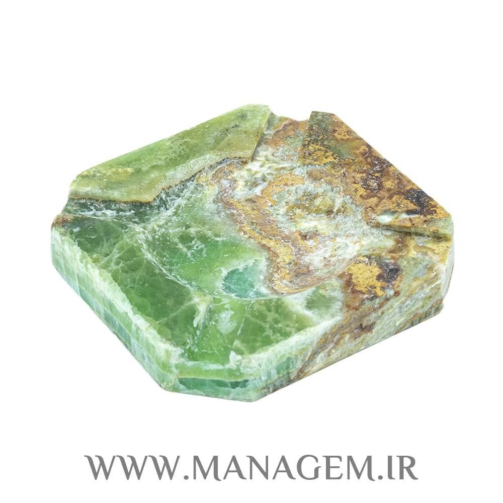 زیرسیگاری سنگ آراگونیت سبز