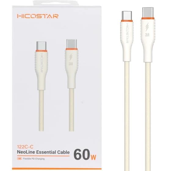 کابل تایپ سی 60 وات هایکو استار HICOSTAR مدل 122C-C