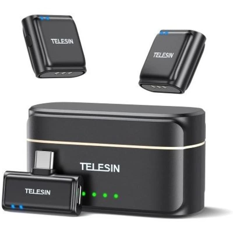 میکروفون وایرلس تلسین مدل TELESIN 01 با شارژدهی ۱۸ ساعت
