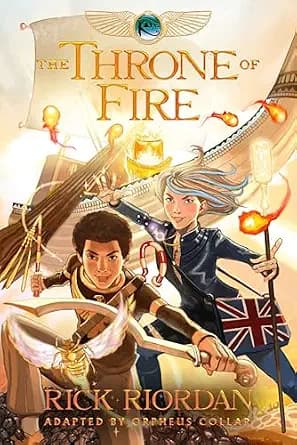 و دانلود نسخه کامل کتاب زبان اصلی The Kane Chronicles, Book Two: The Throne of Fire: The Graphic Novel | دانلود کتاب خارجی