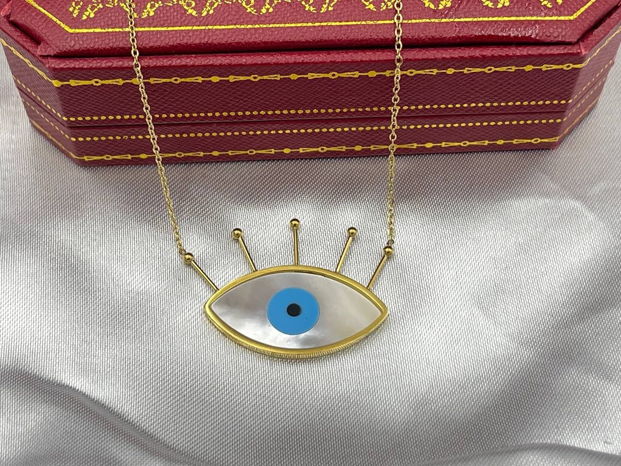 گردنبند چشم نظر با مژه