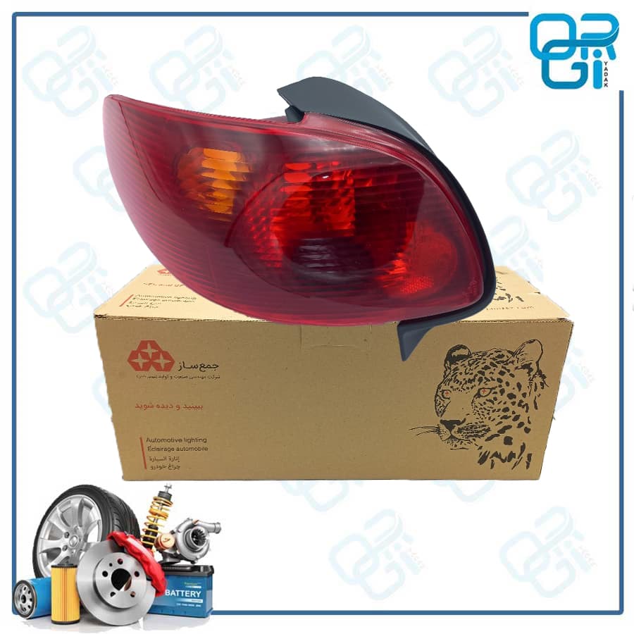 خطر عقب 206 SD لنز شفاف چپ جمعساز
