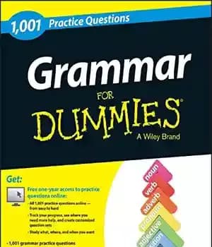 دانلود کتاب Grammar : 1,001 practice questions for dummies – 1001