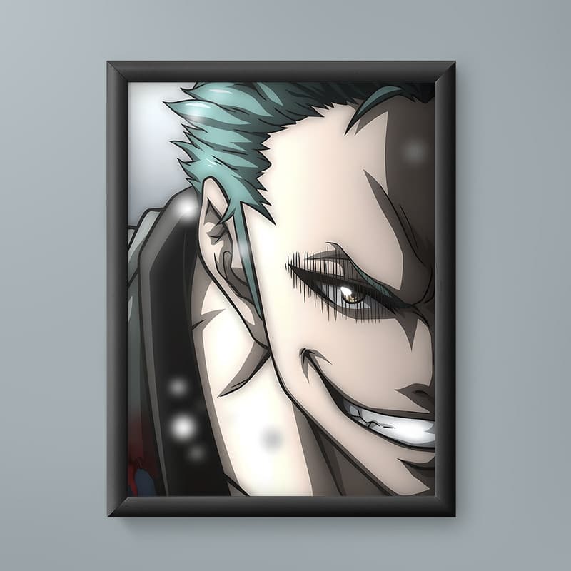تابلو مدل انیمه زورو وان پیس Zoro One Piece anime 07