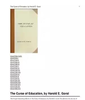 دانلود کتاب The Curse of Education