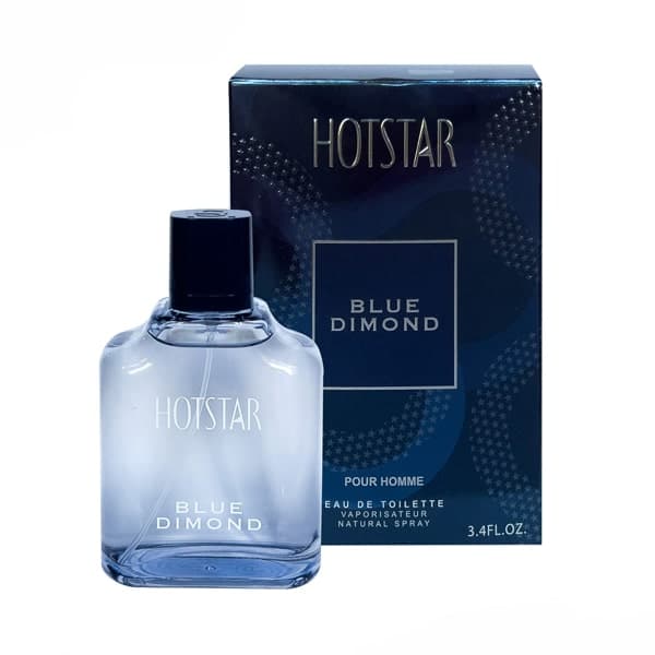 ادو تویلت مردانه دیموند هات استار Blue Dimond men حجم 100 میل – Hotstar
