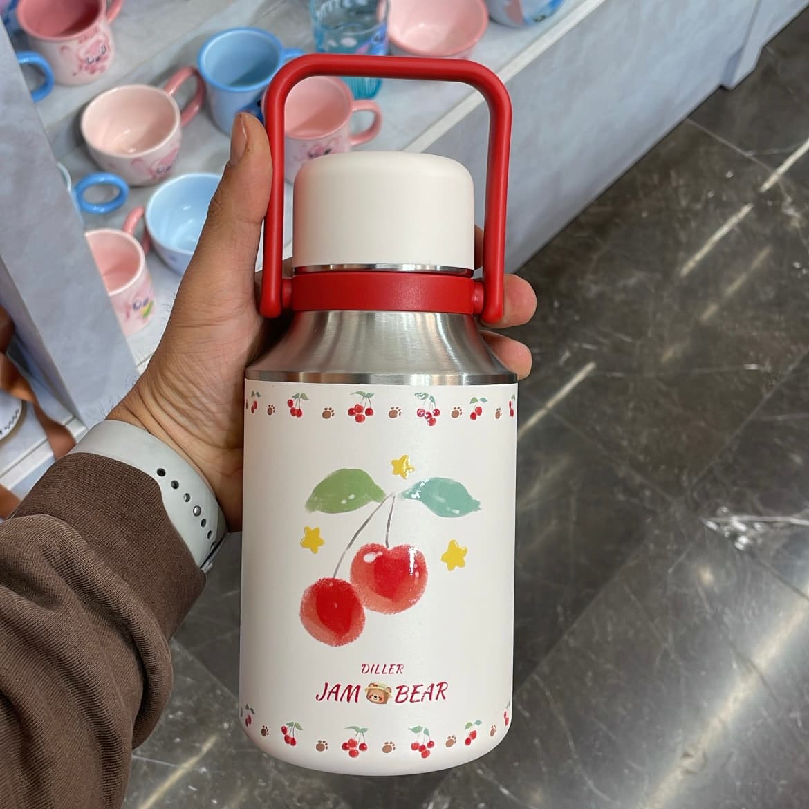 فلاسک دسته بالا چری دیلر ۱۰۰۰ سی‌سی | مدل D9435