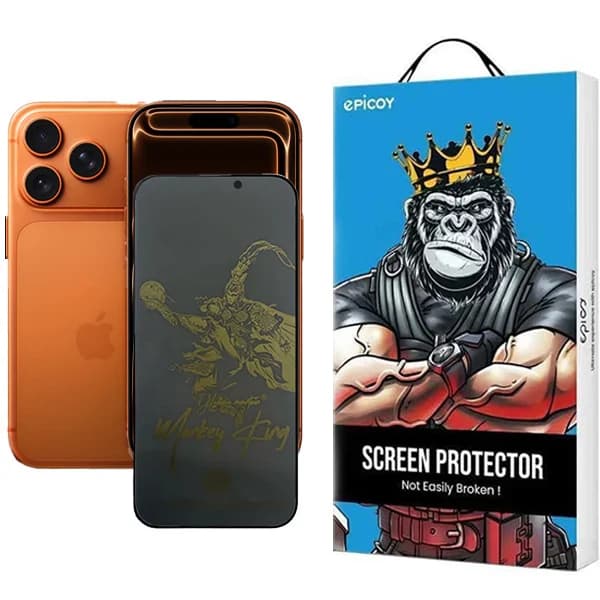 گلس پرایوسی اپیکوی مدل Monkey King pry مناسب برای گوشی موبایل اپل iPhone 17 Pro / 17 / 16 Pro