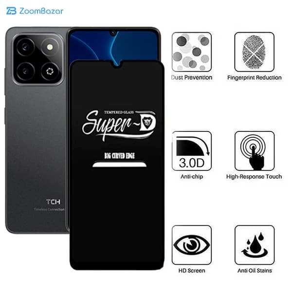 گلس اپیکوی مدل Super 5D مناسب برای گوشی موبایل تی سی اچ Galaxy A06/ A05s / TCH One Lite — تصویر ۵