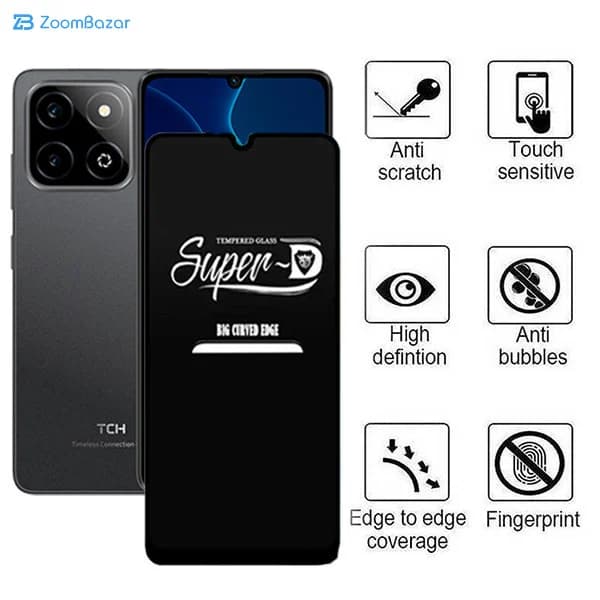 گلس اپیکوی مدل Super 5D مناسب برای گوشی موبایل تی سی اچ Galaxy A06/ A05s / TCH One Lite — تصویر ۳