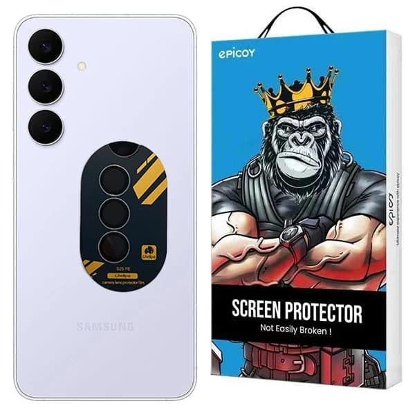 محافظ لنز دوربین شیشه‌ای اپیکوی مدل Chelipa مناسب برای گوشی موبایل سامسونگ Galaxy S25 FE