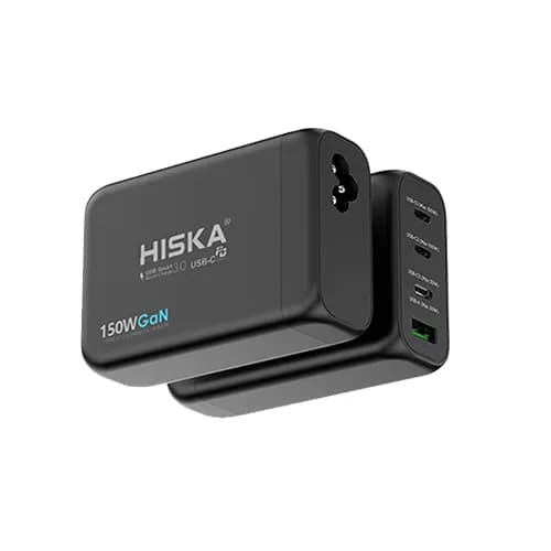 شارژر رومیزی هیسکا | توان خروجی 150 وات | Hiska H138GAN