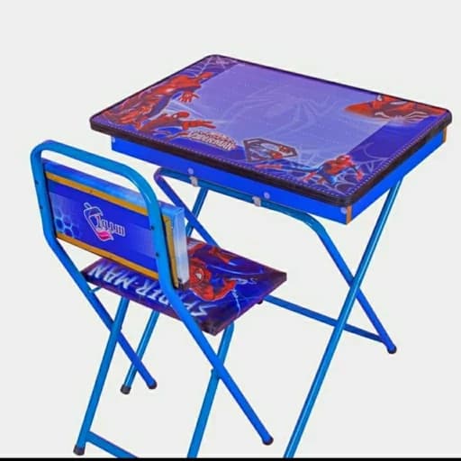 میز تحریر تاشو باکسدار با صندلی مرد عنکبوتی با چاپ uv اکلیلی برجسته کامنا مدل 13152977